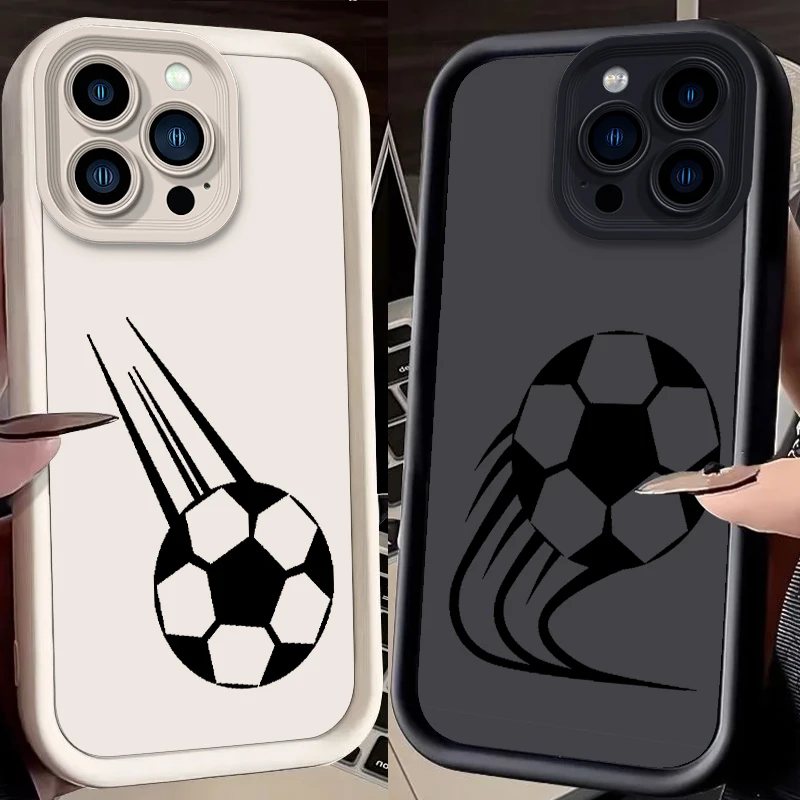 Football Basketball Stars Cool Eye Ladder For Apple iPhone 15 14 13 12 11 XS XR X Pro Max Plus Back Phone Case