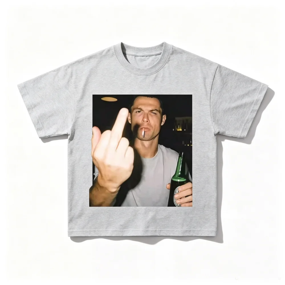 2026 Neues Vintage-Style Ronaldo Grafik-T-Shirt für Herren und Damen, Sommer-Streetwear, Lässiger Szenen-Print, Kinder-Alltags-T-Shirts – Detail 4