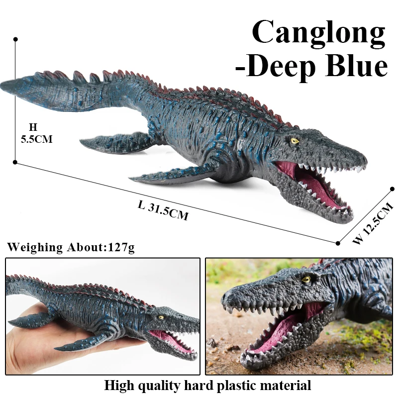 New Prehistoric Sealife Animals Model Mosasaurus Action Figures Savage Dinosaur Home Decoration Collection Toys Kids Gifts