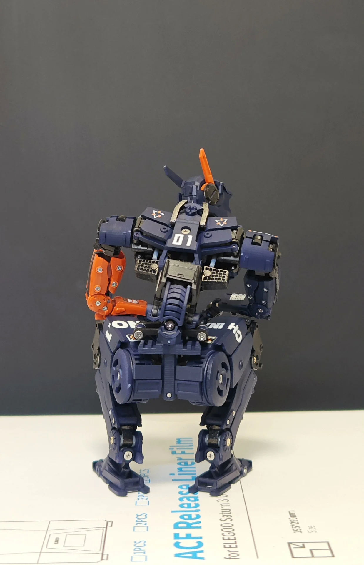 3D Printed Chappie Action Figure Desktop Decoration Model Painted Model Transformable 20cm Toy Model