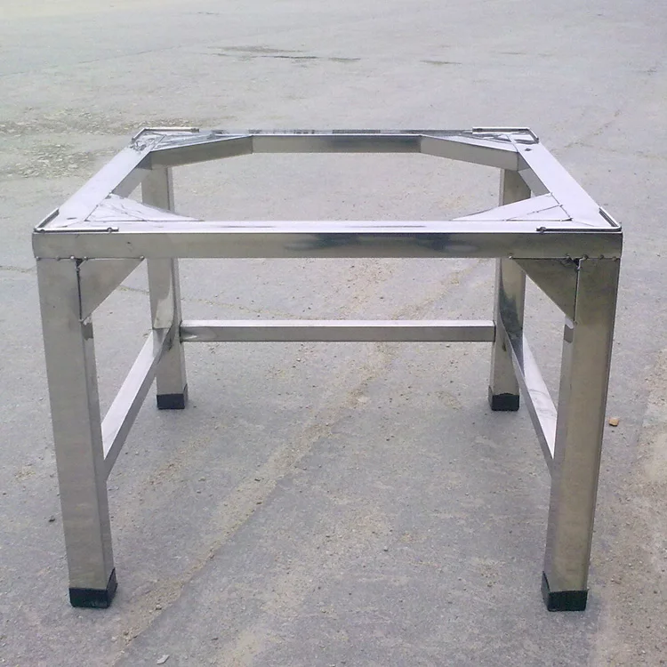 Stainless Steel Thickened Washer Stand Base Refrigerator Foot Bracket Support Non-Tool Installation Garage Kitchen Storage Bin