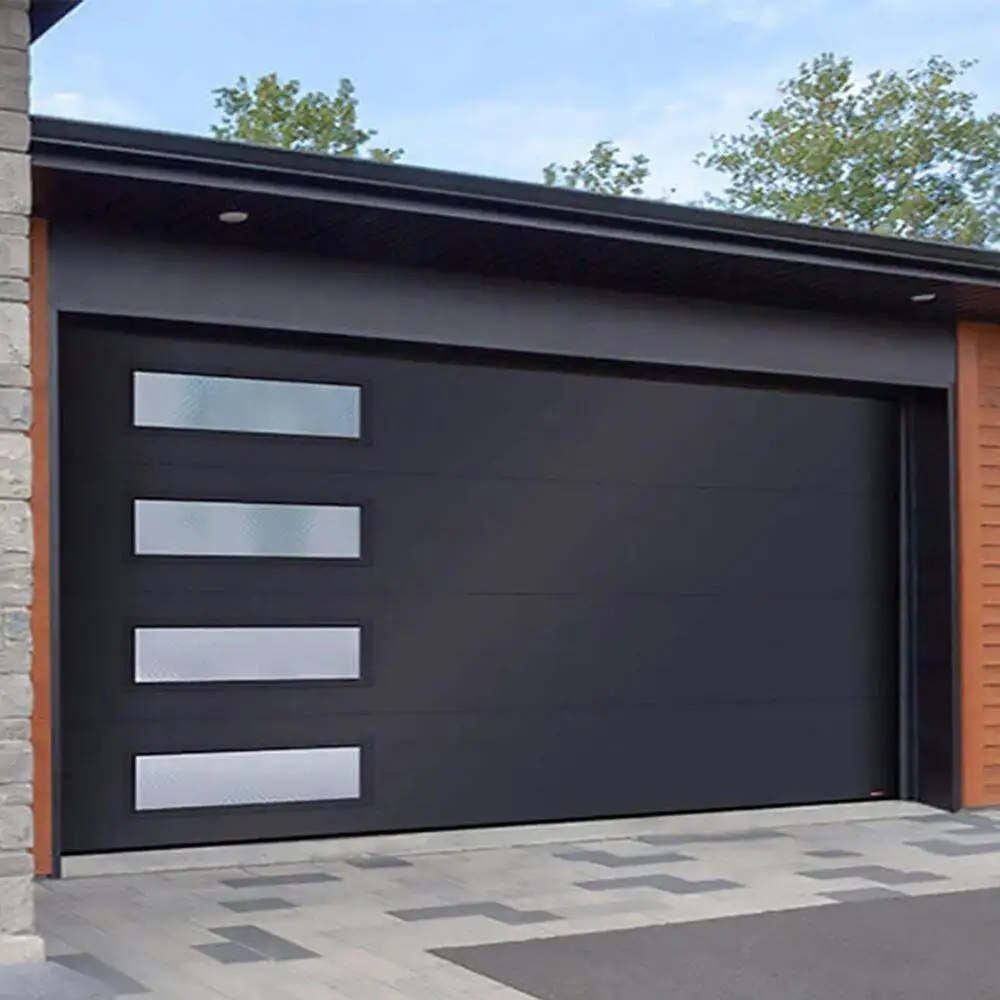 Newly Designed Sliding Aluminum Alloy Garage Door Multiple Sizes Available Garage Doors Electric Silent Durable Garage Doors