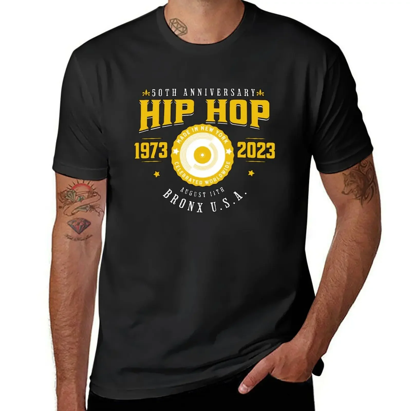 Hip Hop 50th Anniversary Athletic Inspired T-Shirt summer tops graphic t shirts graphic tee shirt anime shirts men