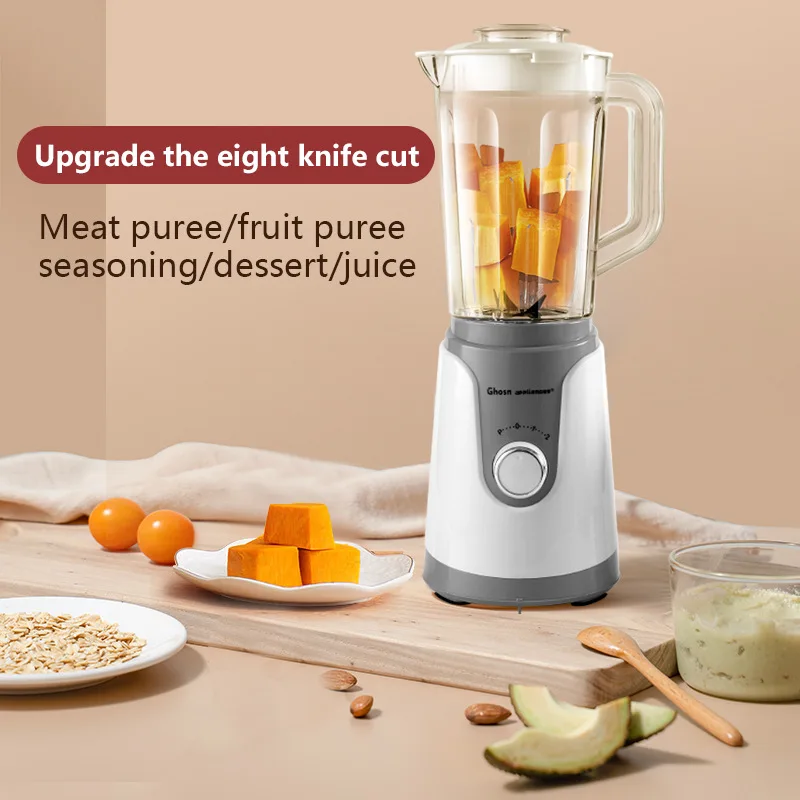 

Kitchen Blender 110V/220V Large Capacity Blade Power Motor Easy Key Separation Blender Mixer Juicer Crusher