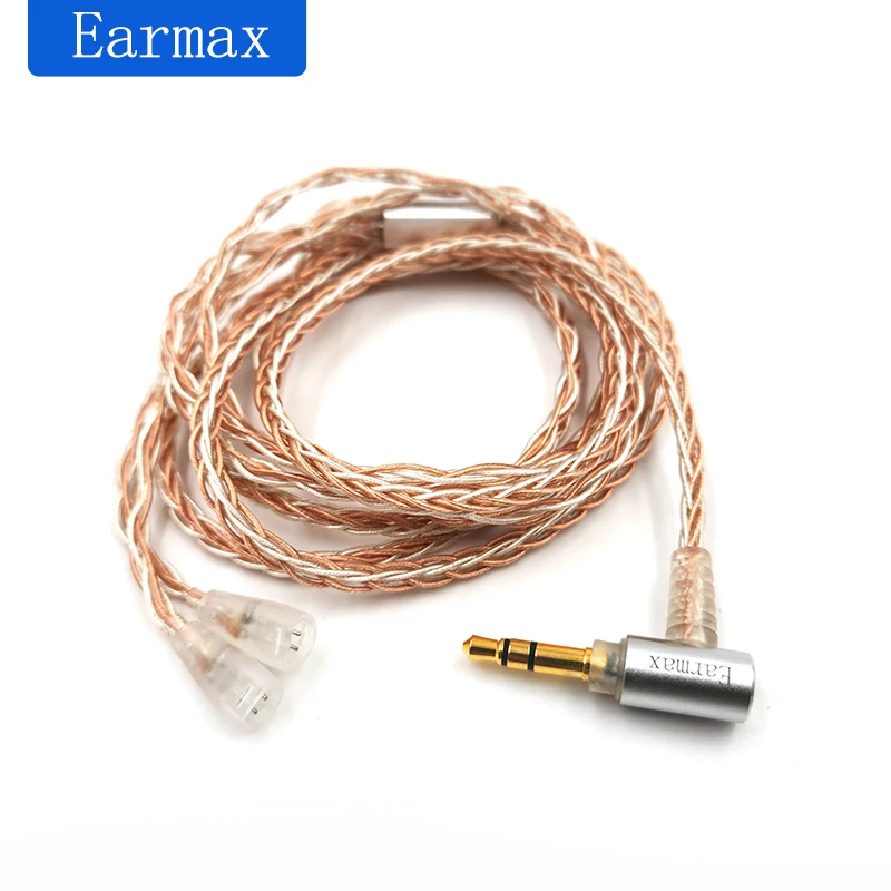 8 Core Silver Plated 2.5 3.5 4.4mm Balanced Cable To 2pin Connector Upgrade Cable For Sennheiser IE8 IE80 IE8i IE80S Earphone