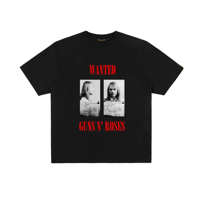 

Axl, The Lead Singer of The Rock Band Guns N Roses, Is A Short-sleeved Gun Flower Metal High-quality Instagram Y2k
