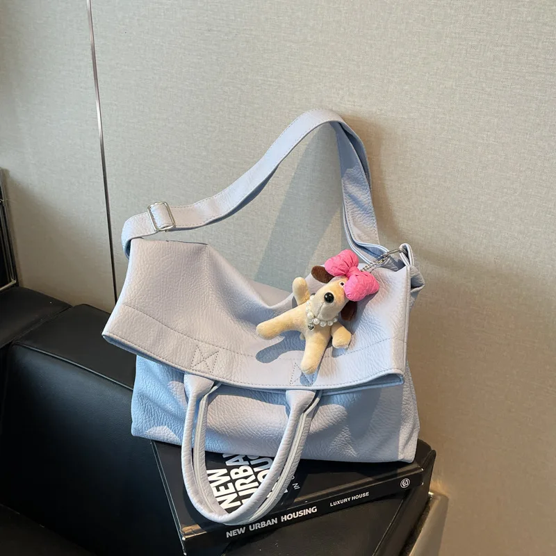 

2025 New Summer Women Simple Tote Bag, Large Capacity Fashion Shoulder Crossbody Purse