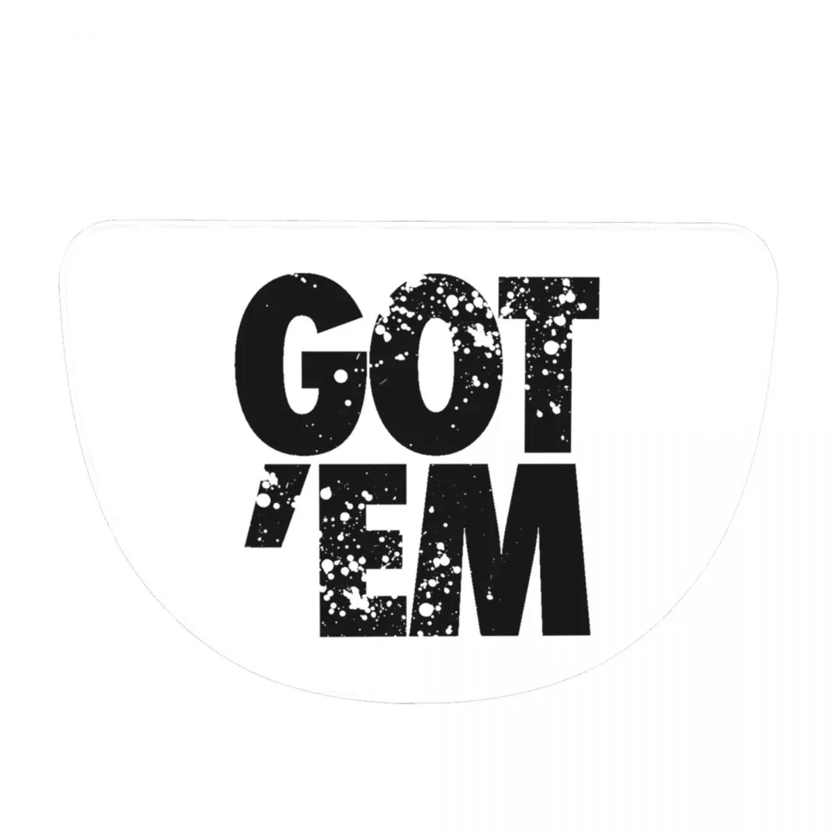 GOT EM Hypebeast Sneakerhead Soft Flannel Half Round Doormat Non Slip Bathroom Mat Absorbent Floor Carpet for Laundry Room