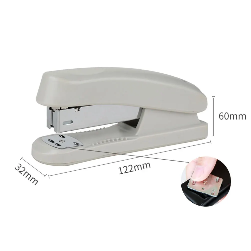 

Effort-saving Stapler Long-lasting Lightweight Compact Office Stationery Supplies Gift Friend Children
