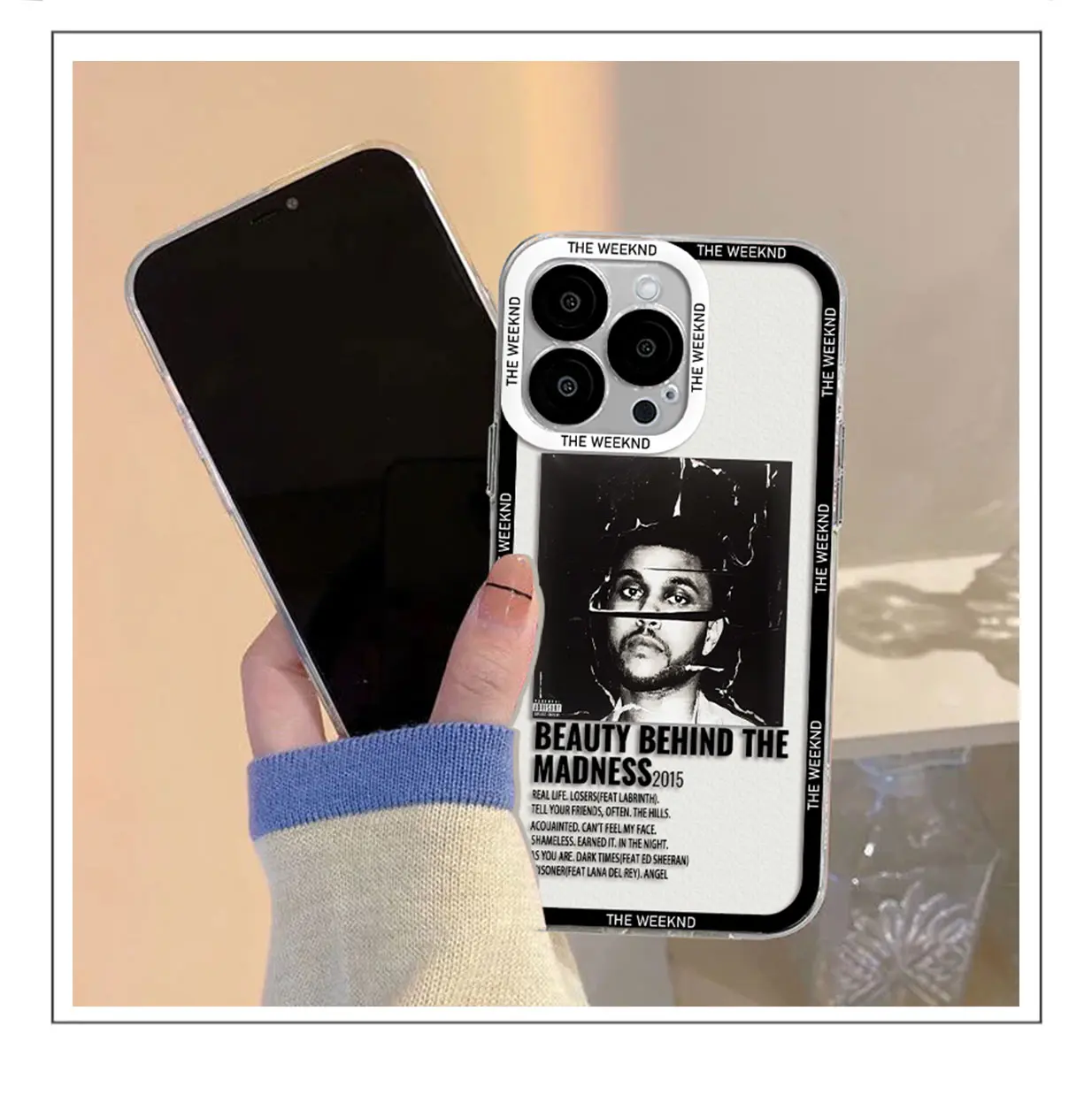 Estojo transparente para Samsung, The Weeknd, pôster minimalista, capa 5G, A73, A72, A71, A55, A52, A51, A50, A42, A35, A33, A32, A31, a30, A24, A23, A22, A13