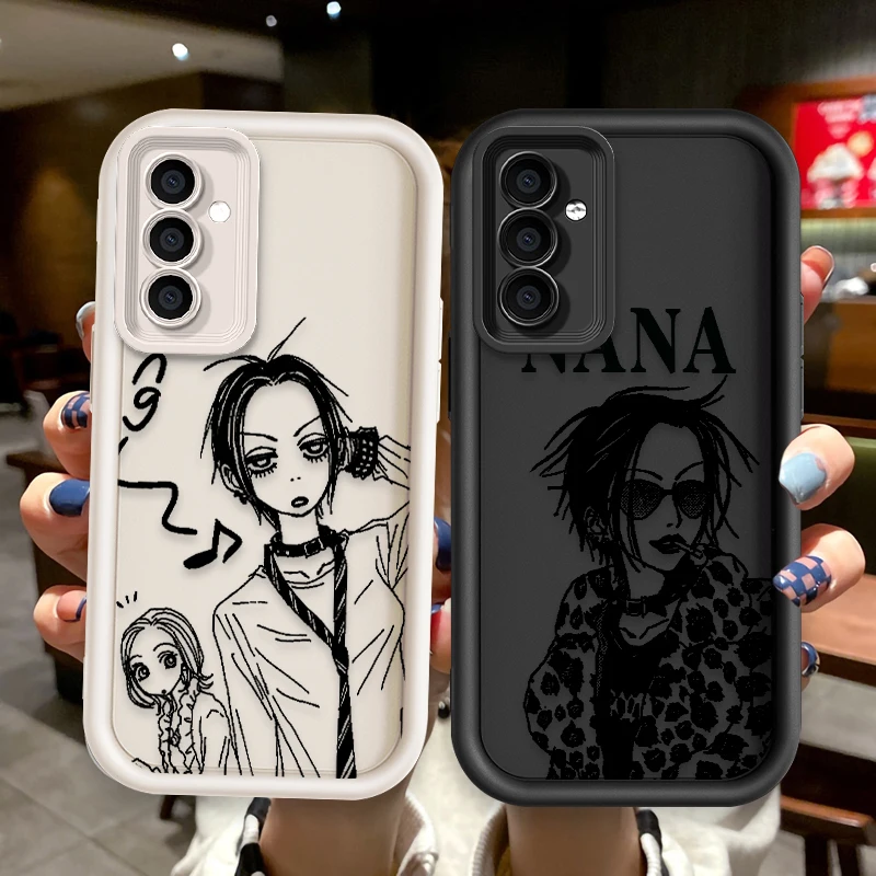 Popular Anime NANA For Samsung Galaxy S24 S23 S22 S21 S20 Ultra Plus FE A52 A53 A54 A71 Eye Ladder Phone Case