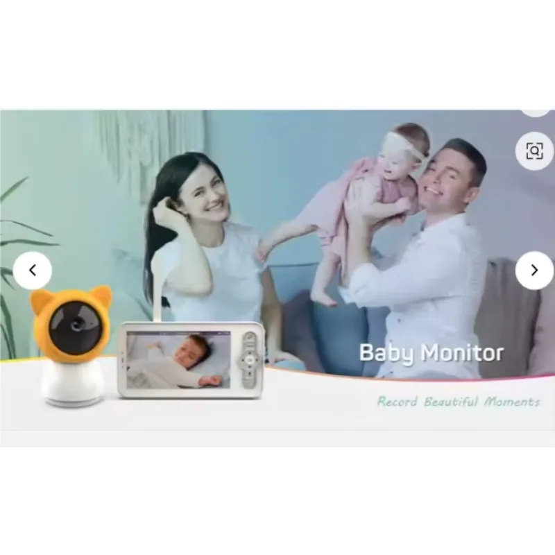 LCD Smart Home Security Audio Baby  Wifi IP Camera Wireless CCTV Camera with Human Auto Tracking Cloud Baby Cry Detect