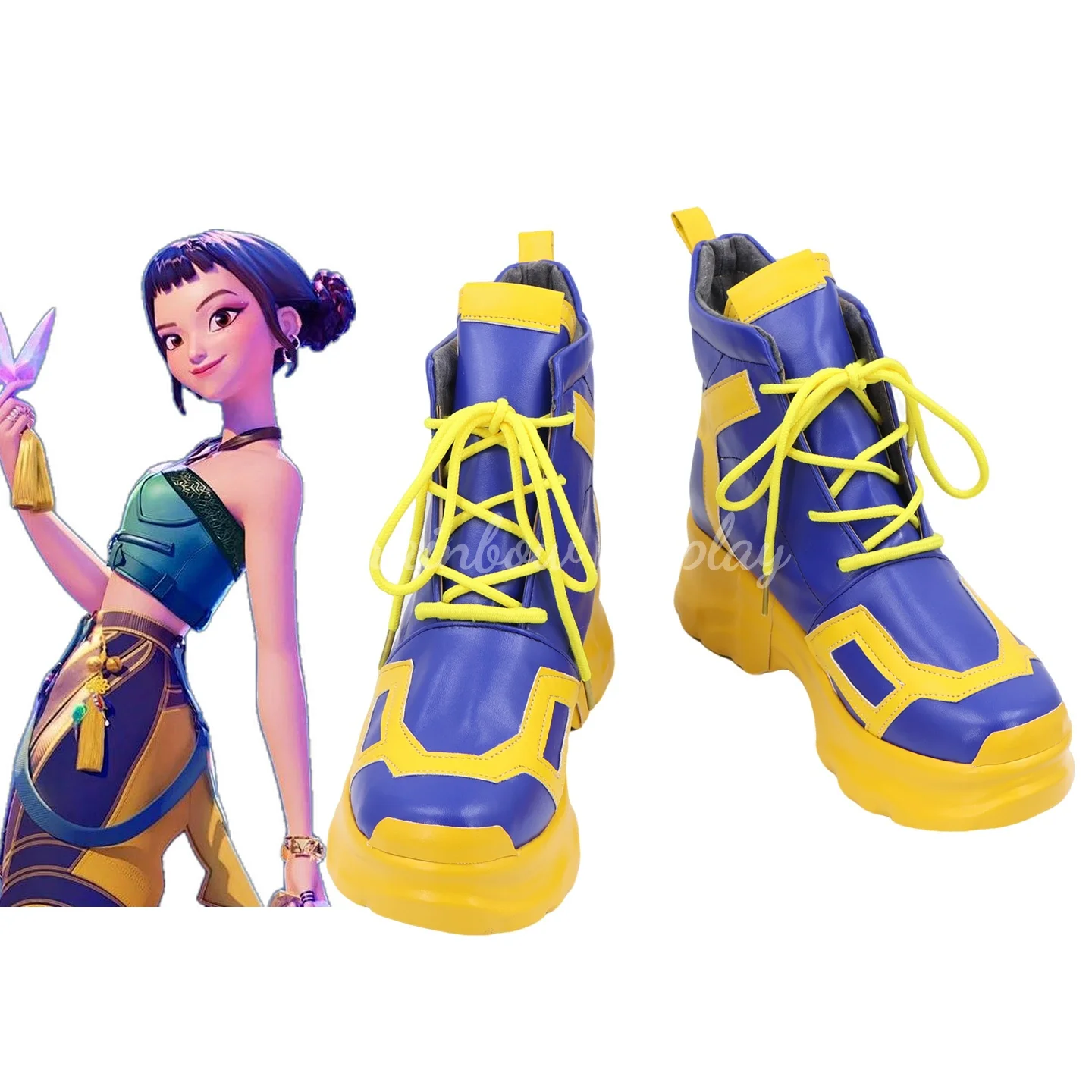 Tamanho 35-45 KPop Demon Hunters Zoey Cosplay Sapatos