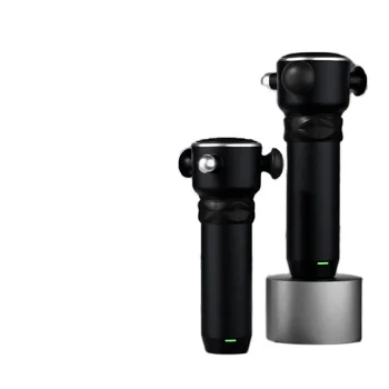 

Высокочастотный пистолет для релаксации фасции, 4-головный быстросъемный массажер для глубоких тканей, вибрационный массажер для мышц