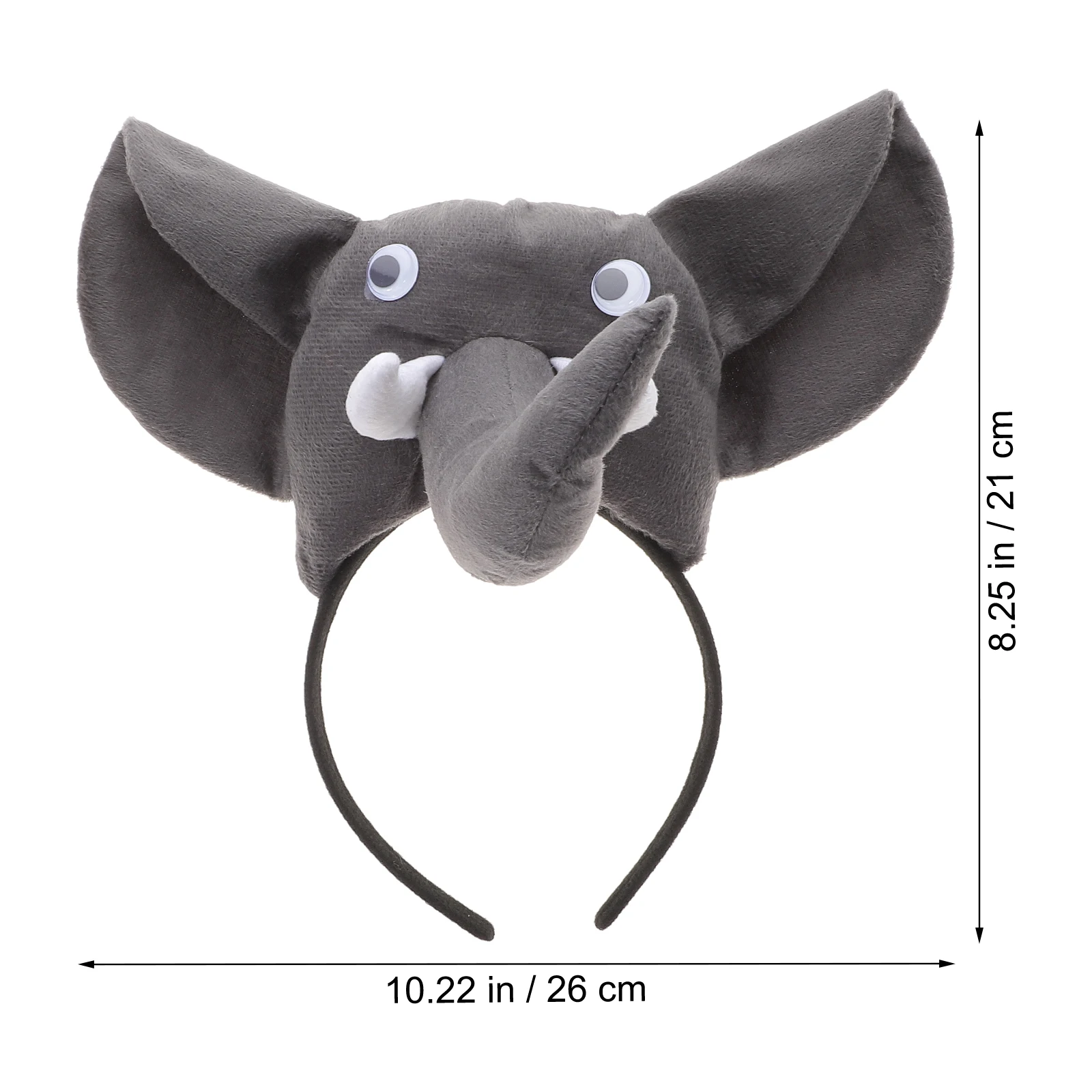 1 conjunto elefante cosplay traje kit crianças dos desenhos animados orelhas de elefante nariz prop animal fantasia bandana crianças festa cosplay acessórios