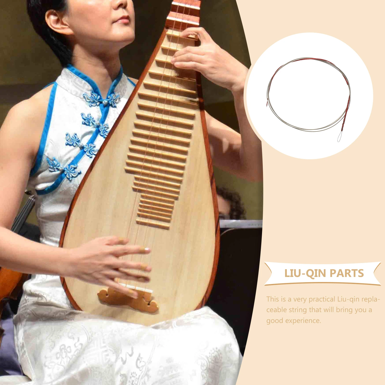 

4Pcs Liuqin Strings Set High Quality Alloy Material Replacement Musical Instrument Accessories Durable Easy to Use