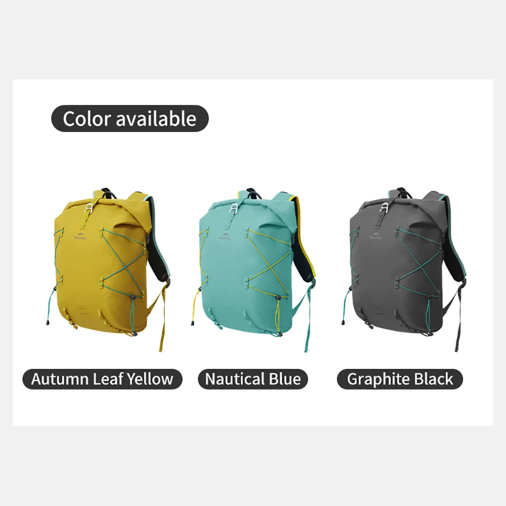 Naturehike 28L Waterproof Backpack Travel Bag Outdoor River Rafting Fishing Hiking Climbing Storage Bag TPU Sport Bag