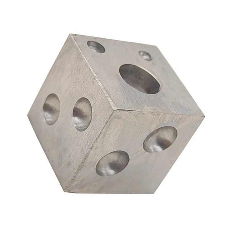 Professional Carbon Steel Dapping Block Sturdy Metalworking Square Dapping Block Carbon Steel Block for Shaping Jewelry