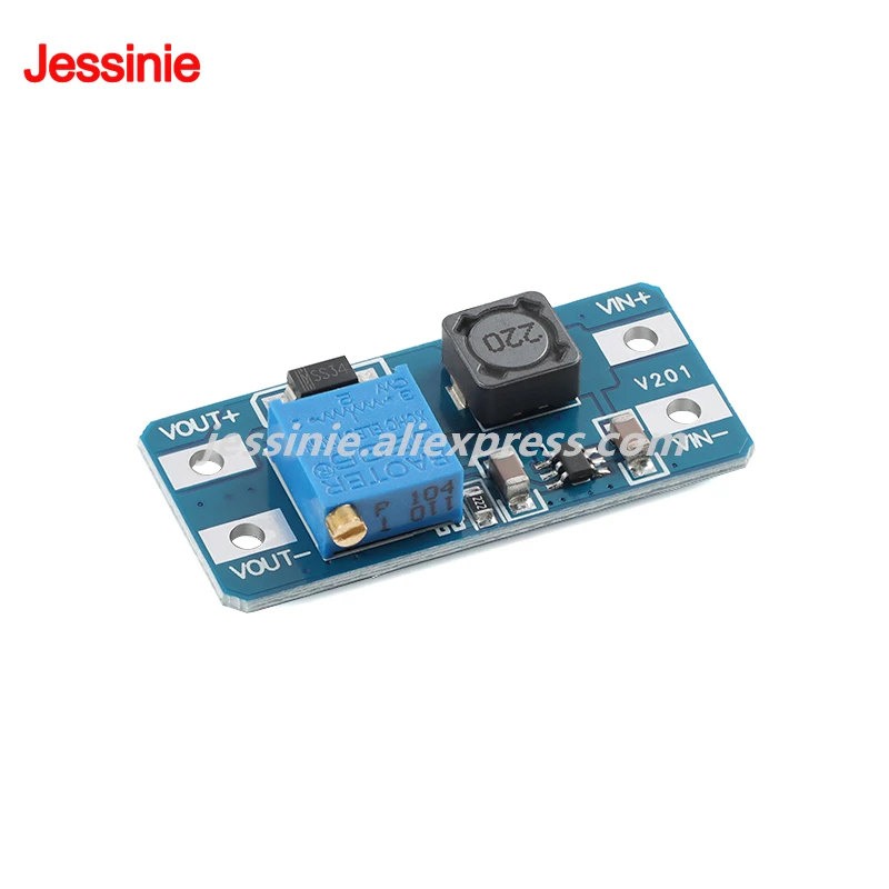 10 ชิ้น/1 ชิ้น MT3608 SX1308 2A DC DC บอร์ดแปลงไฟแบบ Step Up DC-DC โมดูลเพิ่มแรงดันไฟฟ้าแบบปรับได้ 2V-24V เป็น 5V 9V 12V 28V