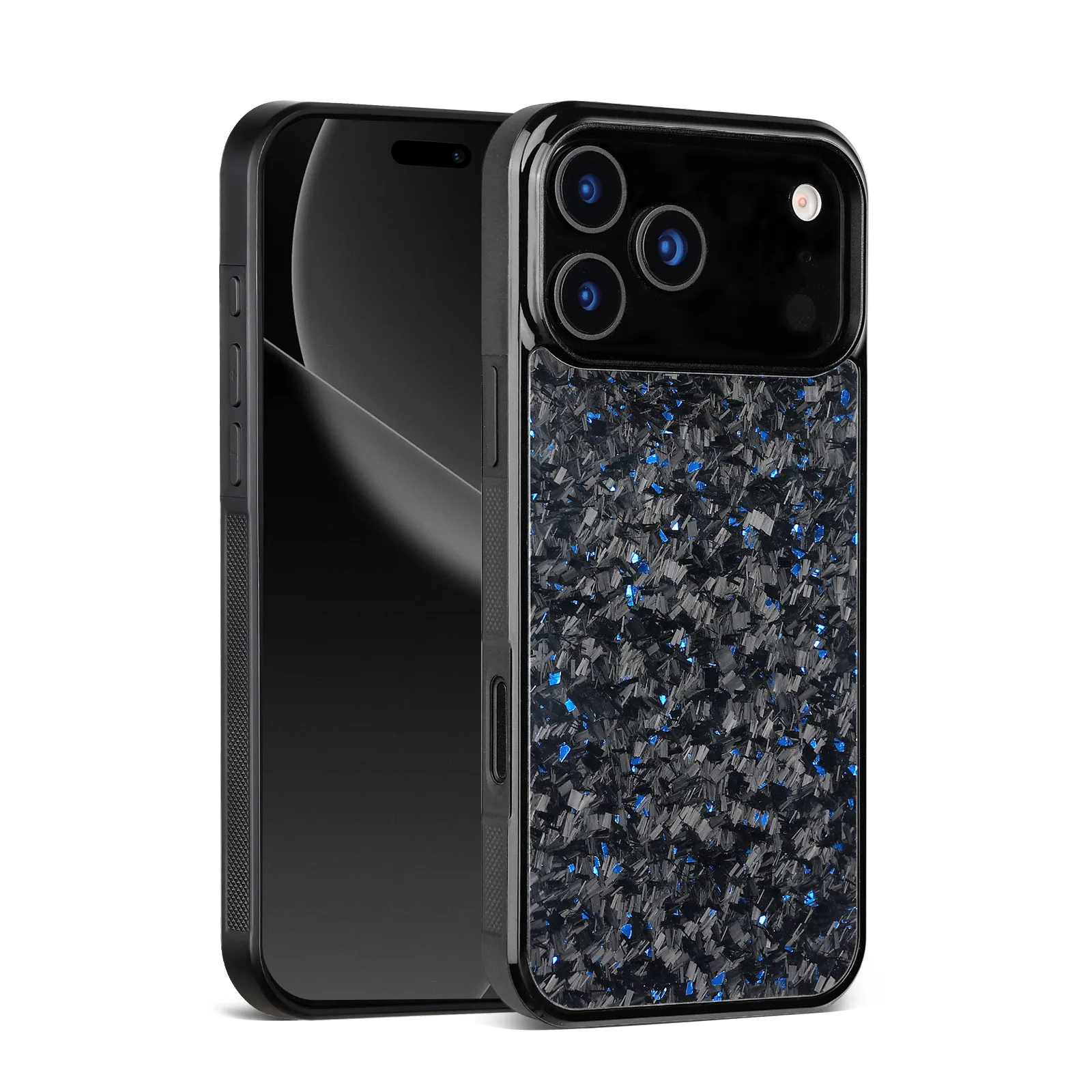 

Чехол для iPhone 17 Pro Max, магнитный глянцевый чехол из настоящего кованого углеродного волокна для iPhone 17 Pro, защитная задняя крышка
