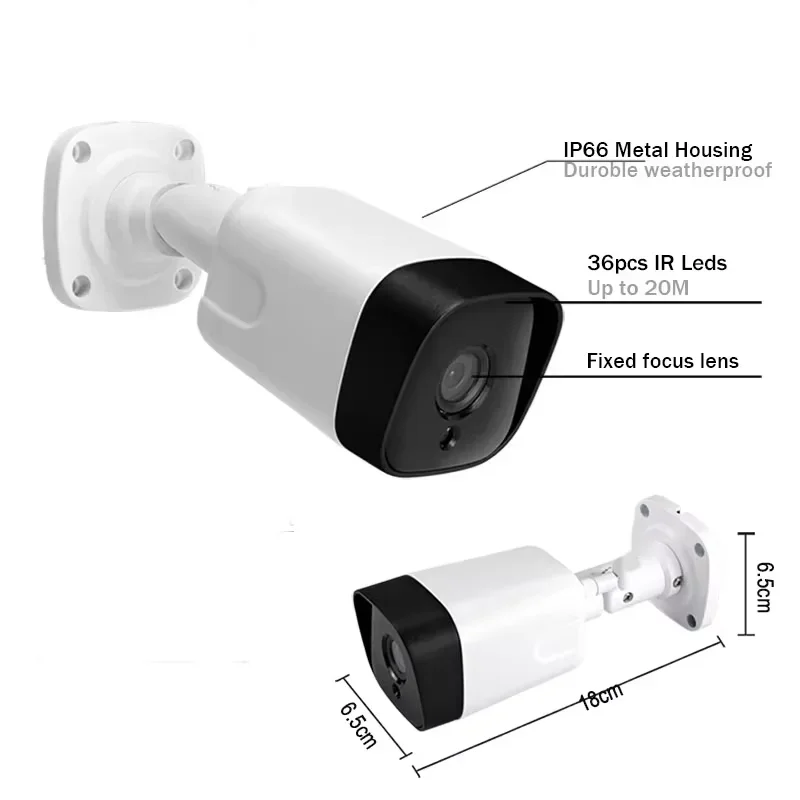 HJT 8MP 4K Poe So-ny415 الأمن كاميرا 5MP اتجاهين الصوت 940nm غير مرئية IR Led في الهواء الطلق مقاوم للماء مع فتحة بطاقة SD TF 3 #6