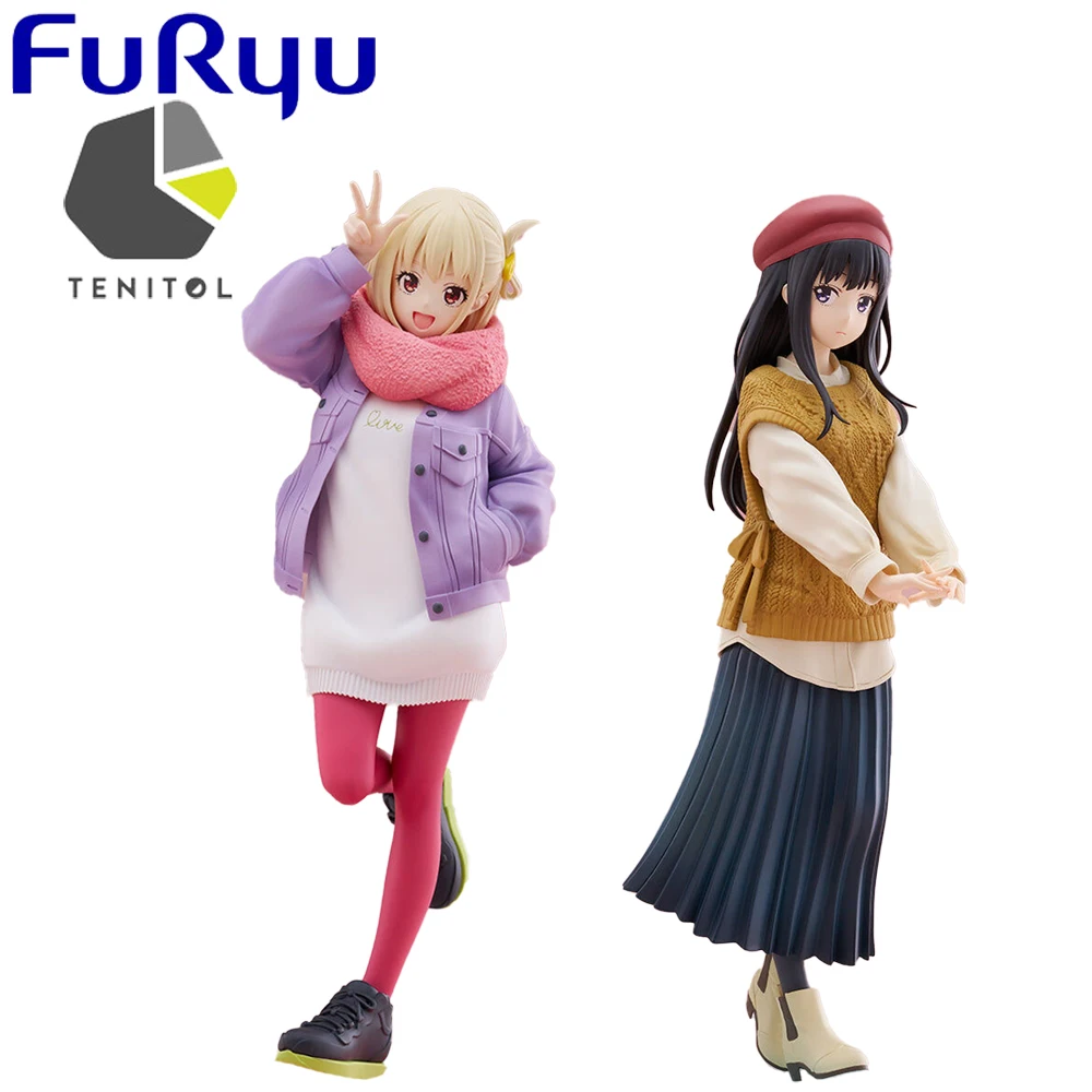 

Pre Sale Furyu Original Tenitol Lycoris Recoil Inoue Takina Nishikigi Chisato Kawaii Model Toys Anime Figures Gifts for Fans