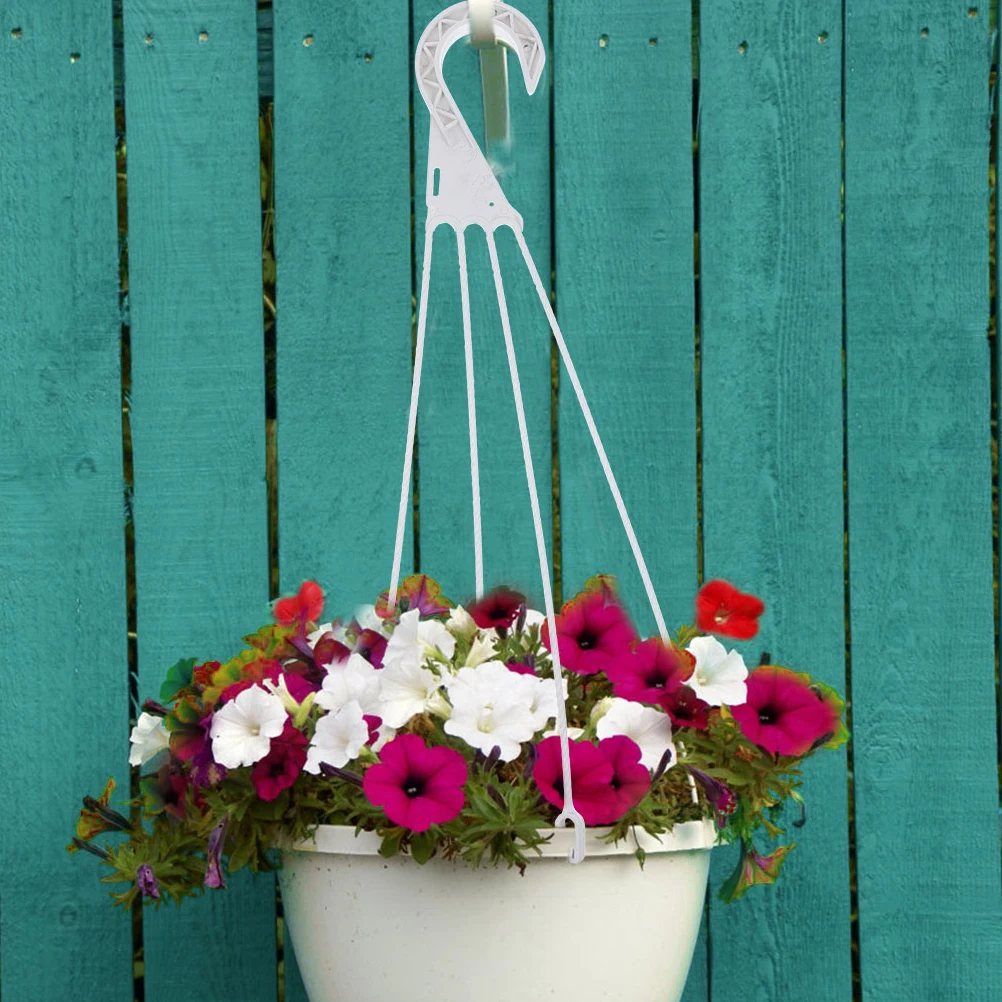 

10pcs Hanging Basket Flower Pot Hooks Garden Plant Hanger Outdoor Indoor Balcony Planter Plastic Hooks Set Weather