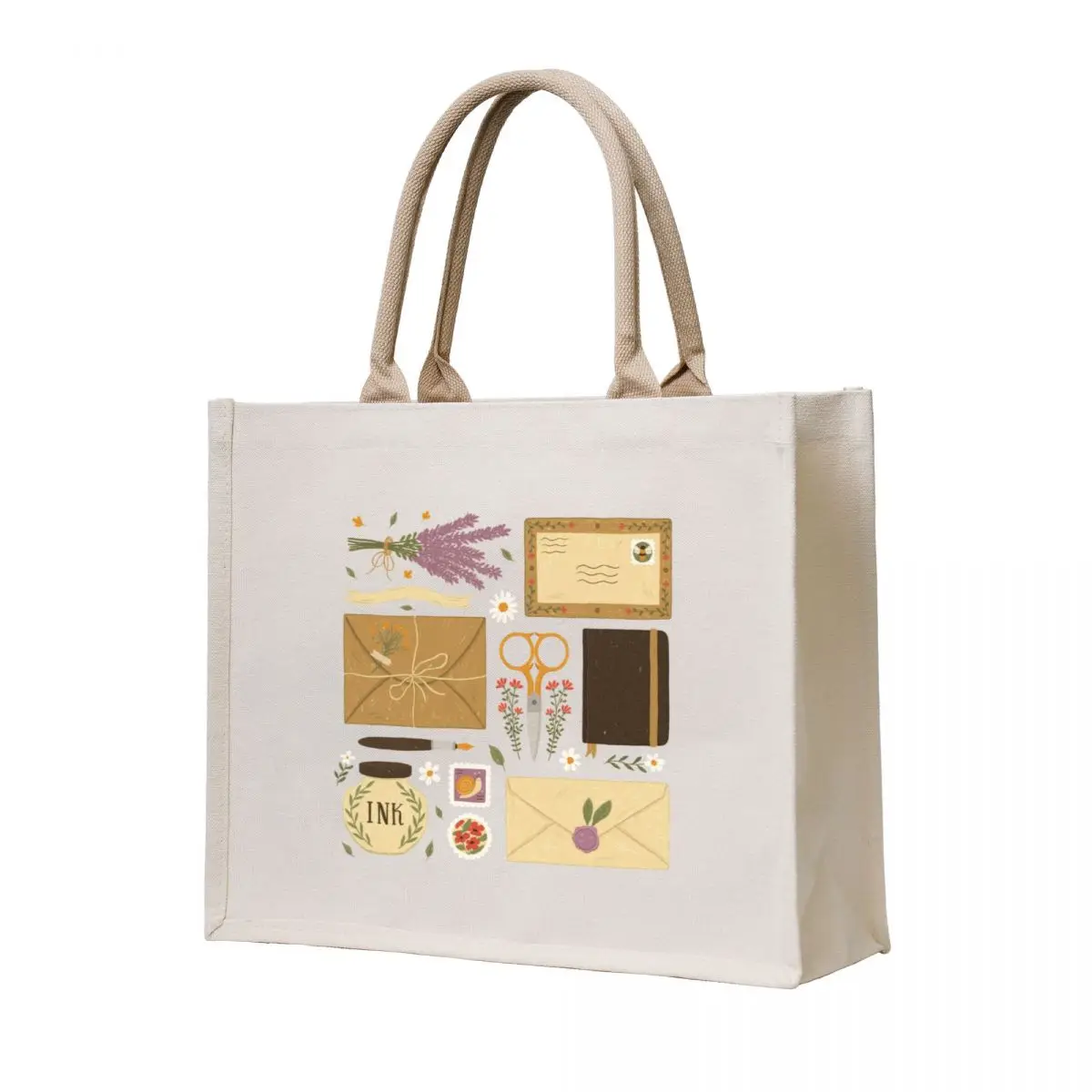 

Snail Mail Tote Bag female bag reusable grocery bags large size bags custom canvas bag