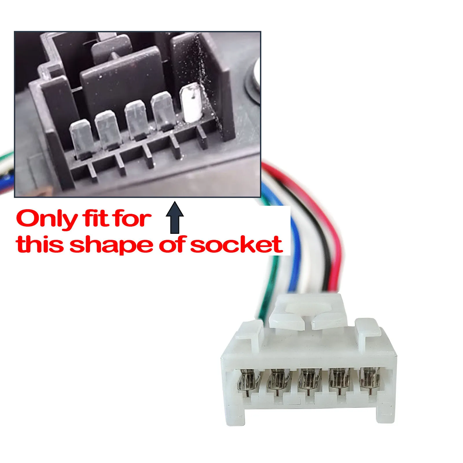 2PCS For Fiat Punto 188 MK2 Panda 169 MK3 5-Way Tail Light Lamp Connector Plug Repair Connector Wiring Prewired Harness 51277277