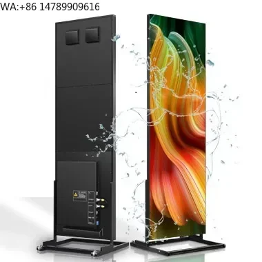 Custom Weatherproof Outdoor LED DisplayP1.86 HD Shop Marketing Standee Advertising Slim Widescreen Scrolling Poster Small Pitch