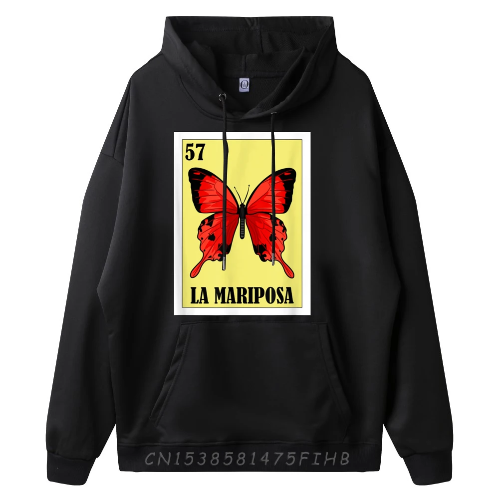 Butterfly Mexican Design La Mariposa Casual Summer Round Neck Male Sweatshirt Normal Hoodies Hip Hop Long Sleeve Hoodies