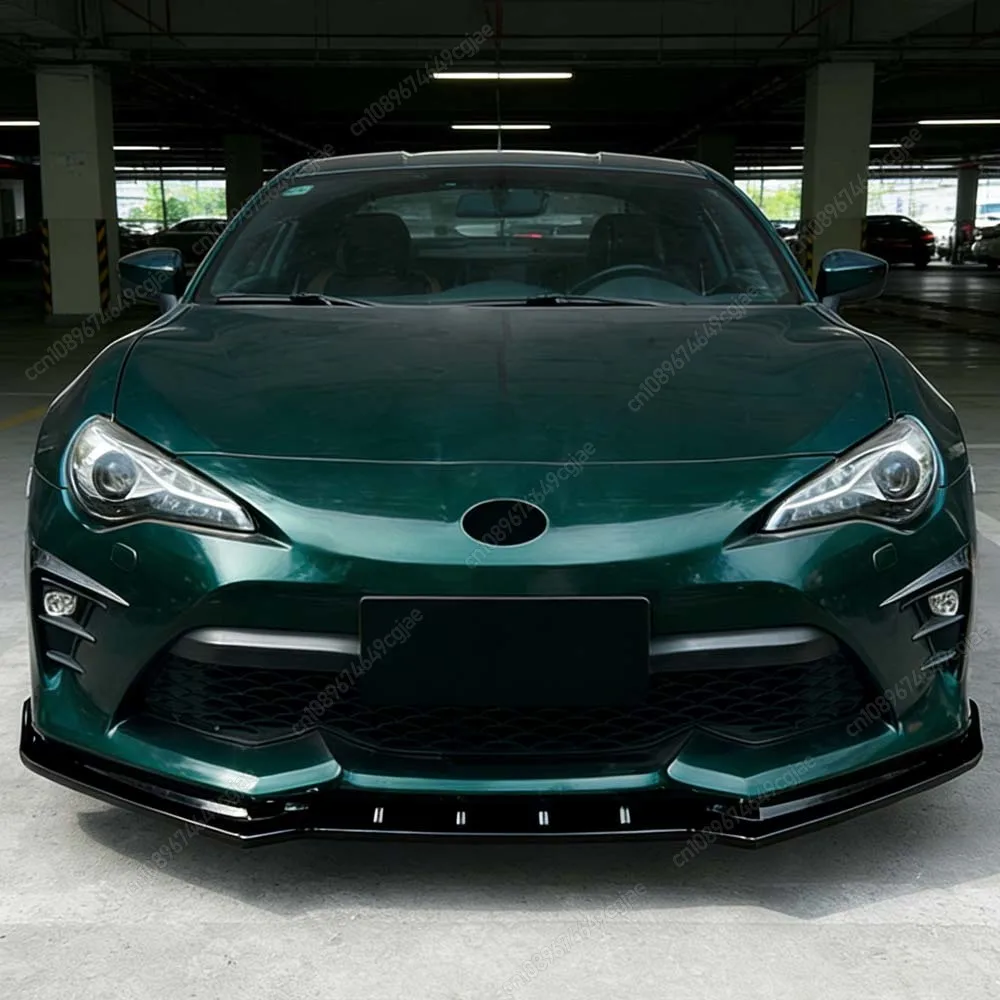 

Аксессуары для Toyota GT86 2017-2020, автомобильный передний бампер, спойлер, разделитель для губ, диффузор, глянцевый черный/углеродный вид, комплект кузова из АБС-пластика, тюнинг