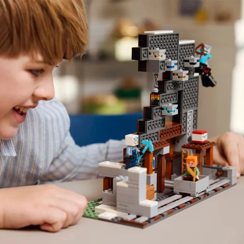 ليجو ماين كرافت 21277 كلاسيك ماين بيك لغز كتل الأولاد والبنات ألعاب ألغاز هدية