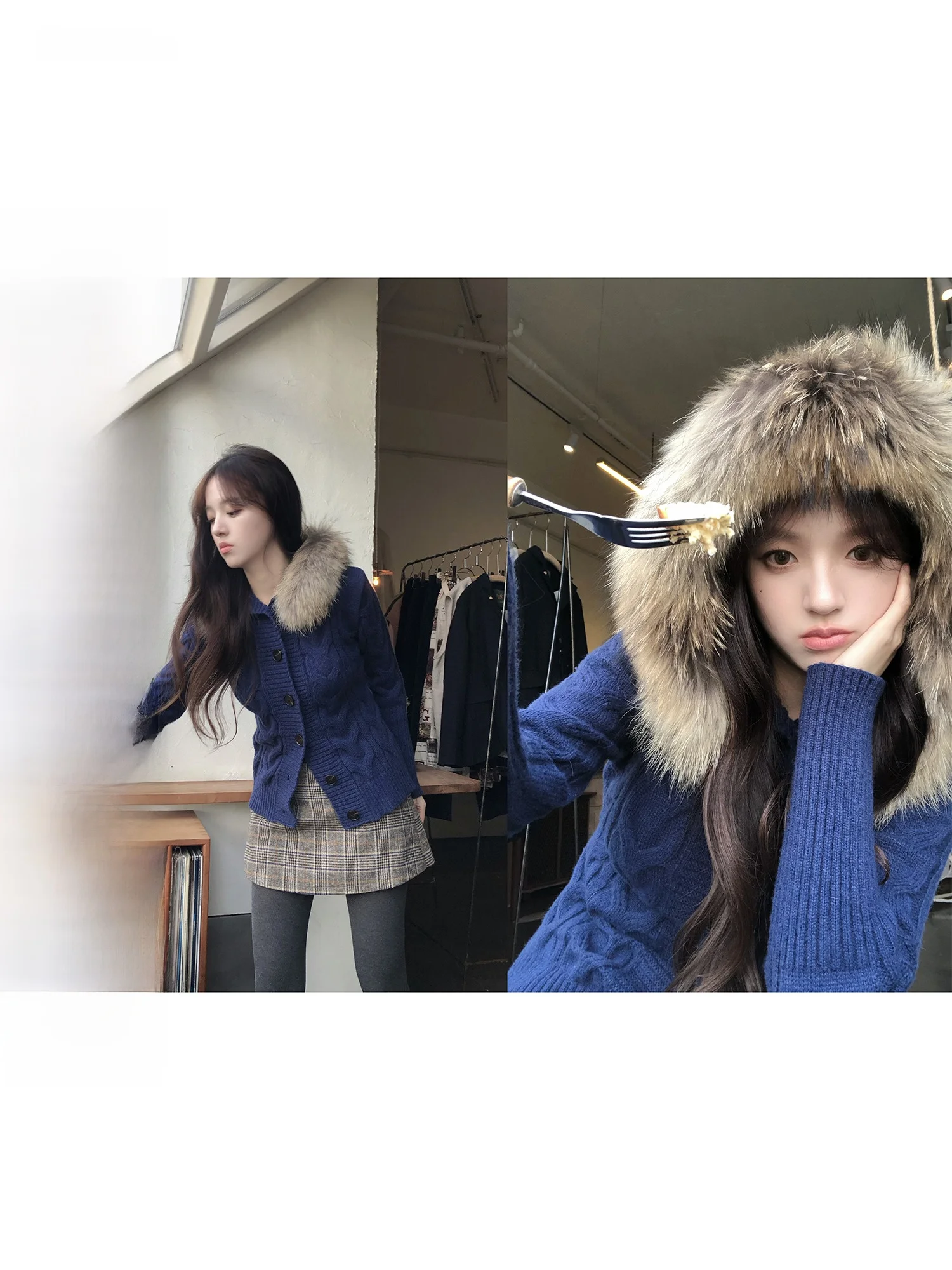 

Neurcz Knitted Sweater Jaet Women's ort Casual Inner Wear Lazy Vintage Sle Long Sve round Ne Coat for Spring Autum...