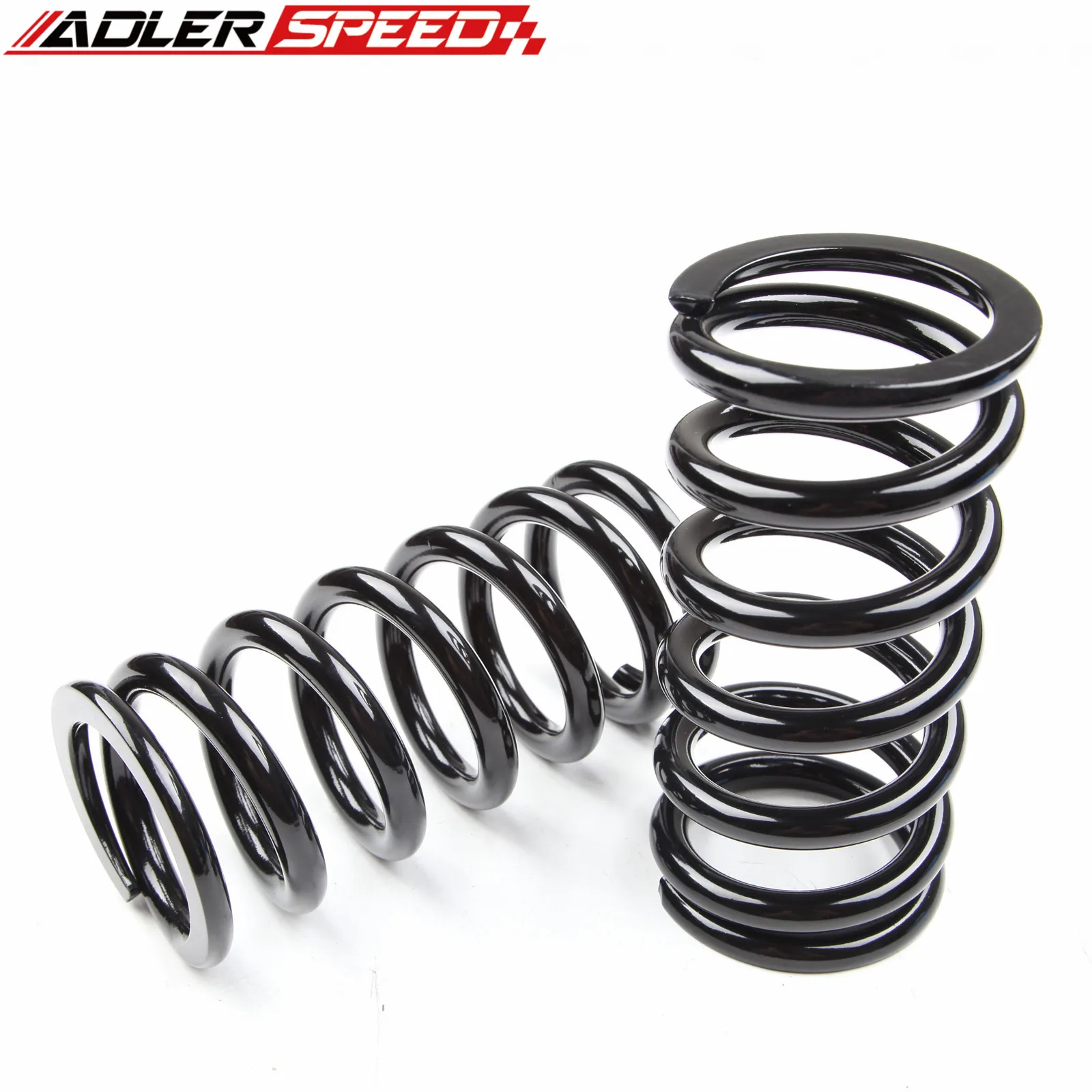 ADLERSPEED-muelles Coilovers personalizados, 2 piezas, ID 62mm, 200mm, 10kg de longitud, color negro