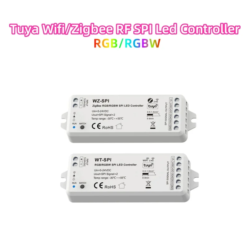 

Фонарь WiFi Tuya App 2,4 ГГц RF/фонарик Zigbee RGB/RGBW, фонарь контроллера для WS2811 2812B SK6812, фонарь