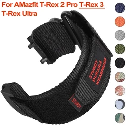 Nylon Loop Strap for Huami Amazfit T-rex 2 3 Ultra Watch Band for Amazfit Trex Pro T Rex Tyrannosaurus Smartwatch Sport Bracelet