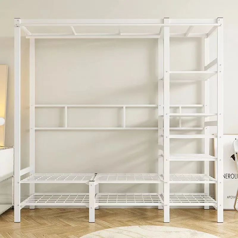 

Floor type dust-proof simple wardrobe, bedroom storage simple floor hanger, living room floor