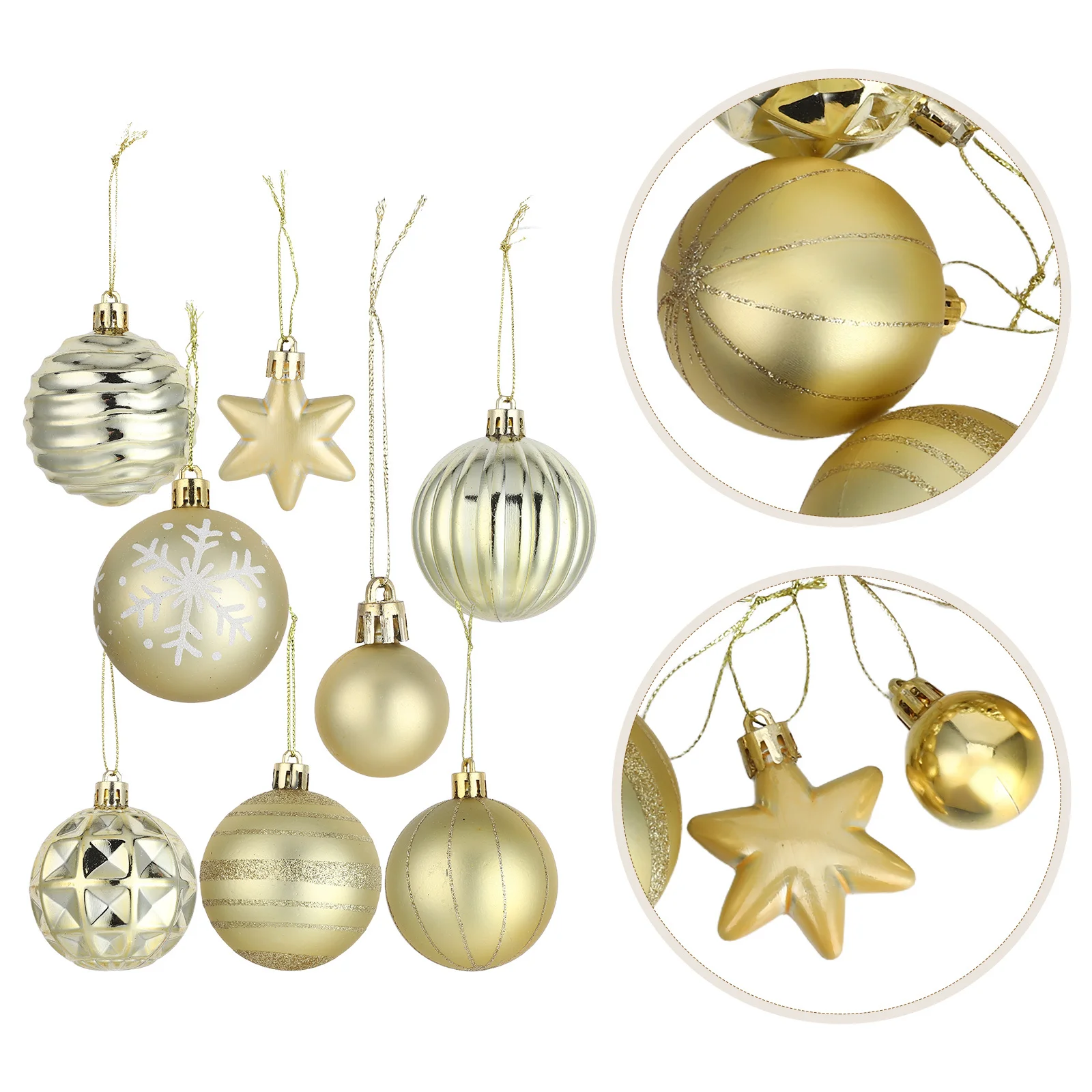 

42Pcs Christmas Tree Hanging Balls Lovely Xmas Pendants Xmas Party Decor Tree Decorations Holiday Supplies Christmas Pendants