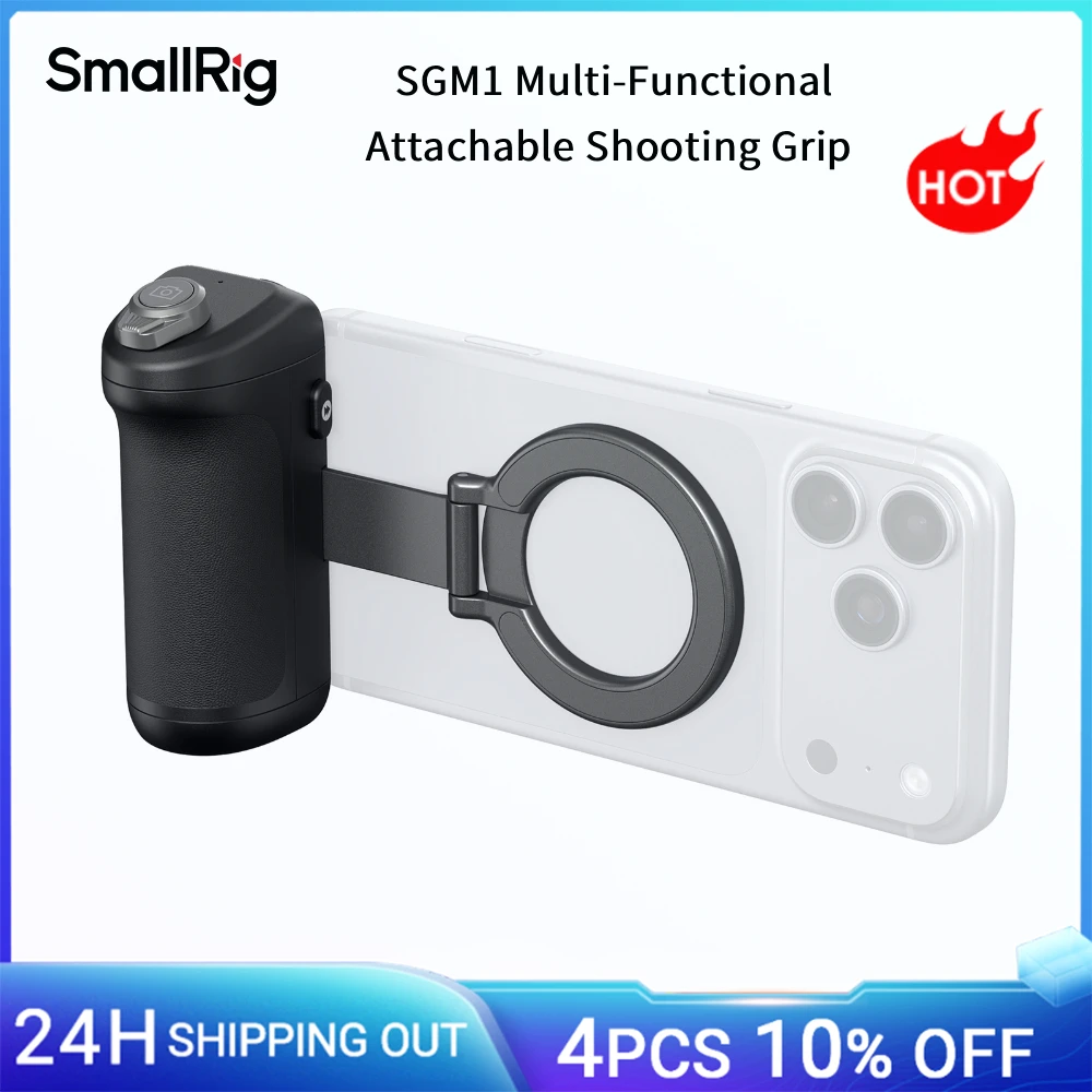 Image of SmallRig SGM1 Multifunktionaler Ansteckbarer Aufnahme-Griff Kompatibel mit Telefonen oder Handyhüllen mit Magnet für iPhone 17 -6694