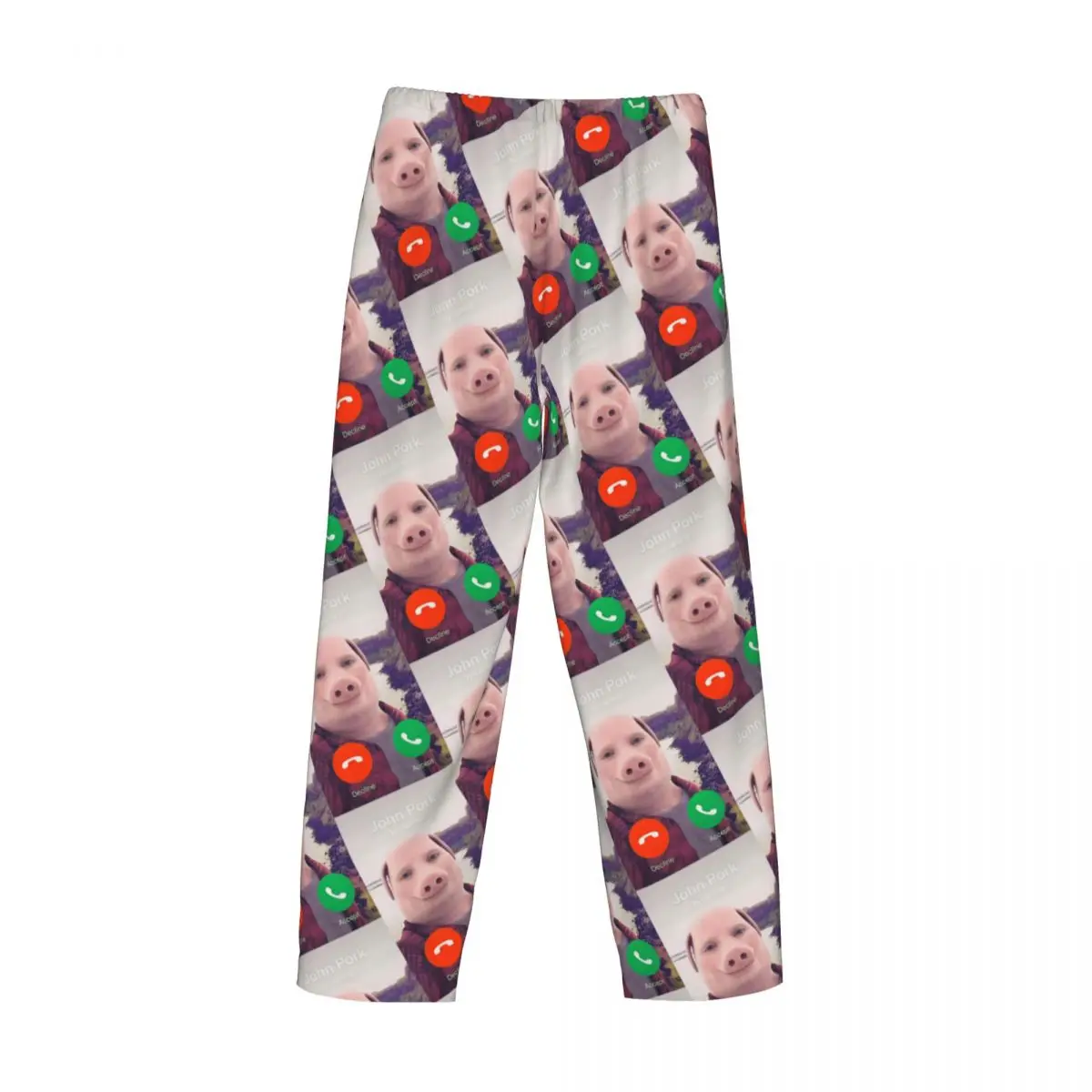 مخصص جون بورك يدعو بيجامة السراويل ملابس خاصة الرجال حزام مطاط مضحك خنزير النوم صالة قيعان مع جيوب