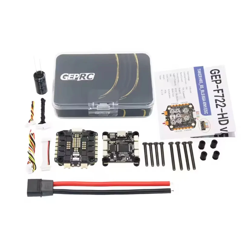GEPRC TAKER F722 BLS 65A V2 スタック フライトコントローラー（65A 4IN1 ESC搭載）飛行データ分析・記録機能付き プラグアンドプレイ レーシングFPVドローン