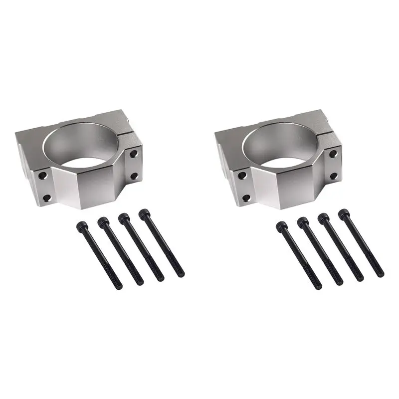 

Кронштейн для двигателя LICE-2Pcs 65 мм, алюминиевый зажимной кронштейн с 8 винтами для двигателя гравировального станка с ЧПУ