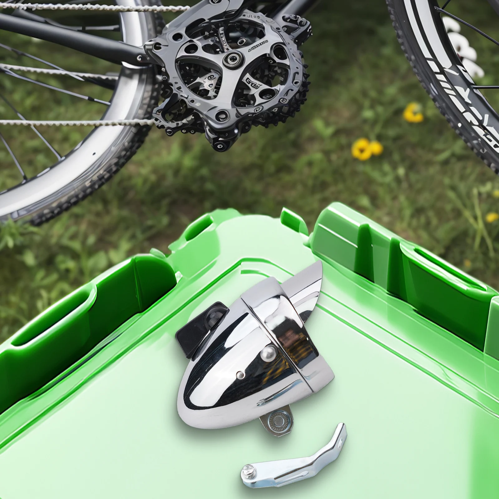 

Bike LED Light Cycling Headlights W Rack Classical Front Retro Head Lamp Mountain Bicycle Multipurpose Portable