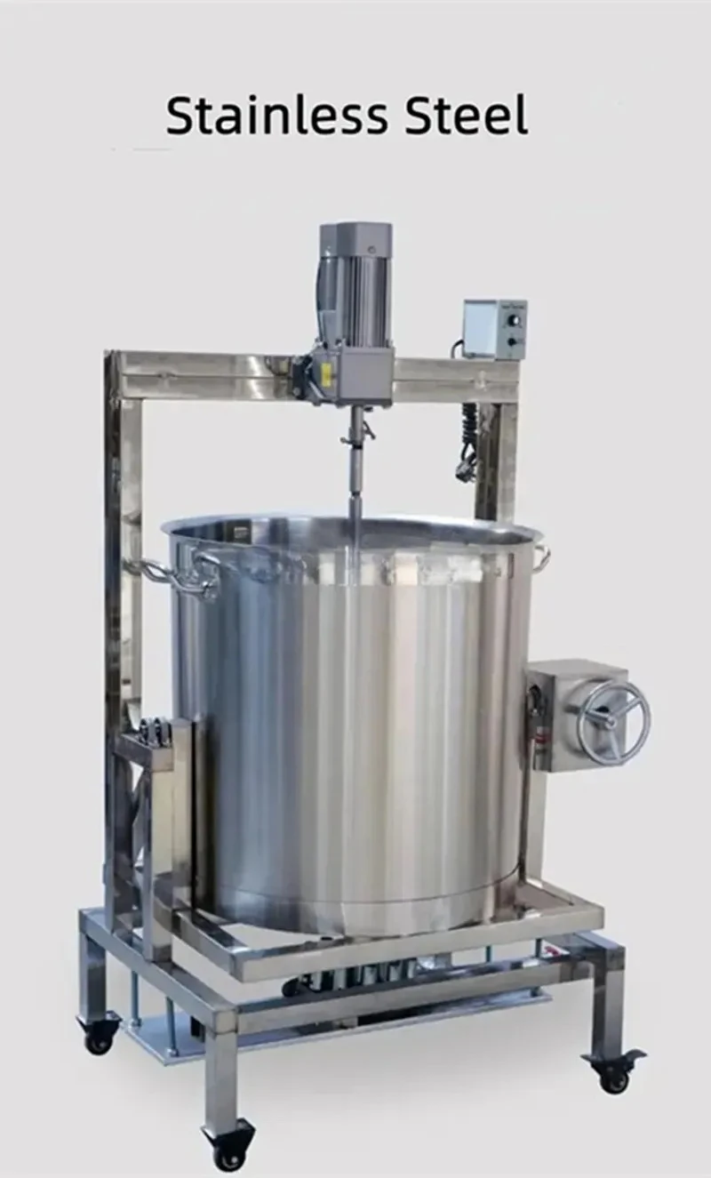 Better  Chili Tomato Sauce Cooker Mixer Soup Porridge Boiling Cooking Kettle Pot Gas Heating Curry Paste Sauce Making Machine