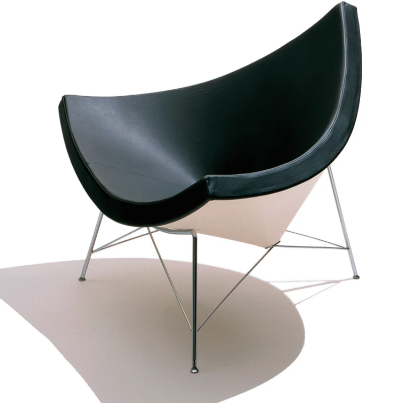 Coconut shell and coconut lounge chair, simple and creative leisure  modern leather