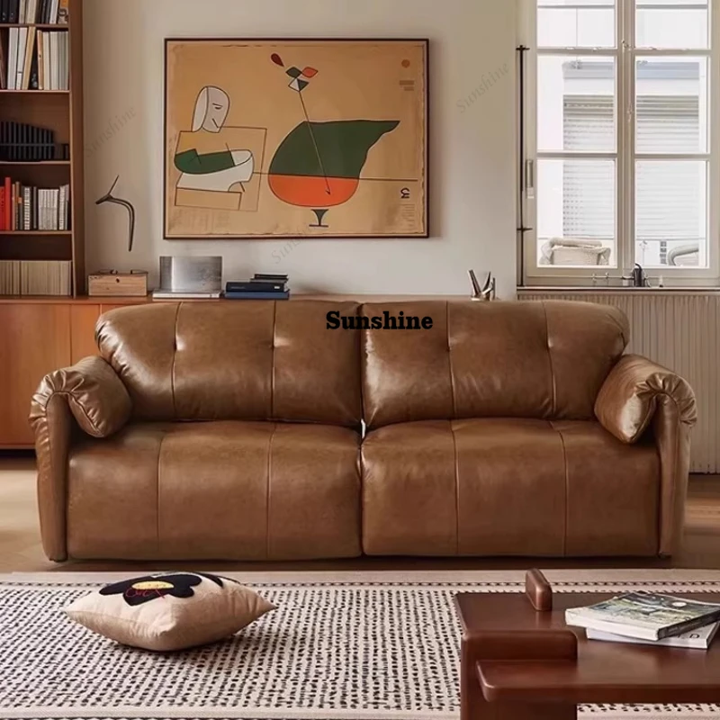 

Электрический диван-кровать Zero Electric в итальянском ретро-минималистичном и винтажном стиле из вощеной кожи, с выдвижным механизмом.