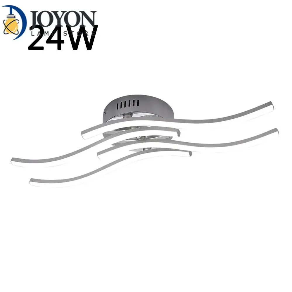 

AC85-265V Modern LED Ceiling Light 24W 4 Lights Bar Panel Lamp for Dedroom Living Study Room Kitchen Restaurant 12W 18W 24W