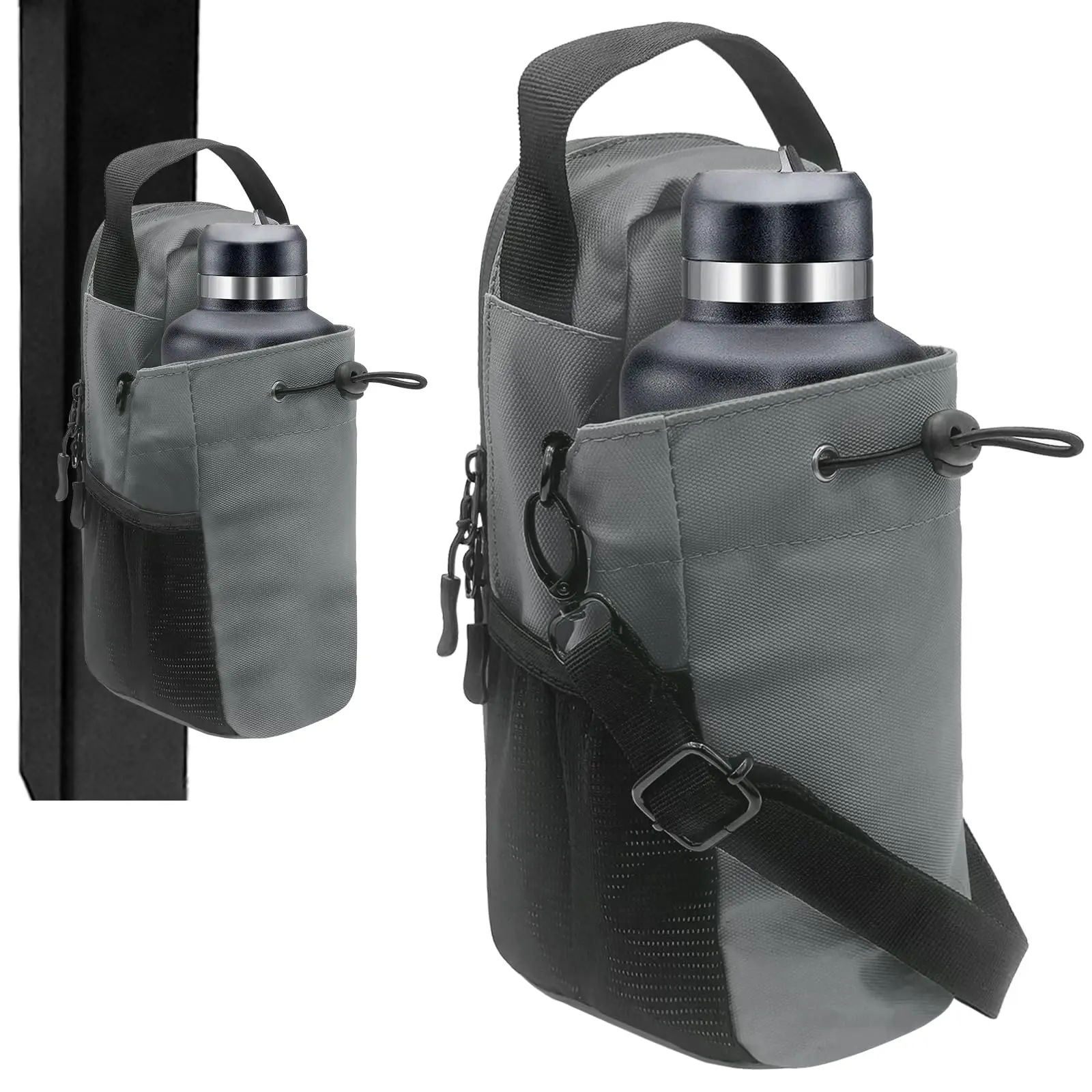 

WOOJACK Magnetic Gym Bag for Men & Women Magnetic Water Bottle Holder Small Gym Accessories Crossbody Bag for Fitness Lovers