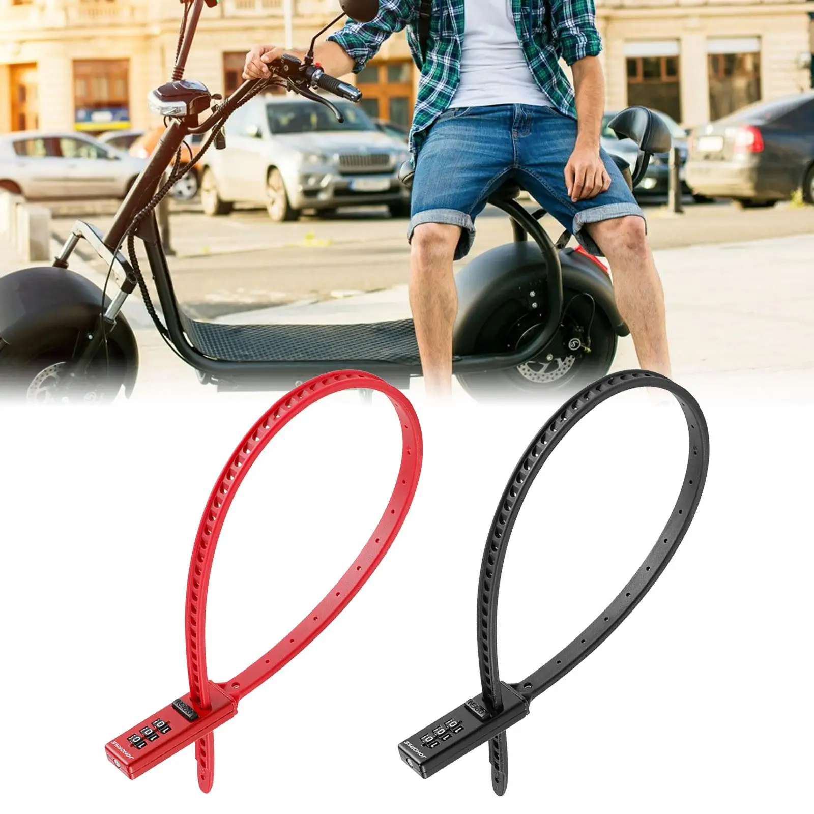 Bike Lock Zip Tie Lock Cabinet Locks Motorcycle Lock Bicycle Combination Lock Lock for Bicycle Luggage Suitcase